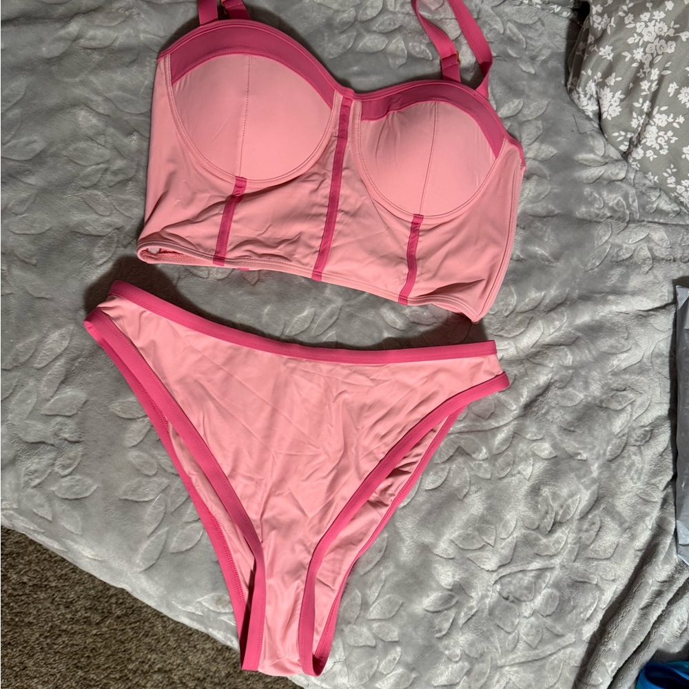 93 playstreet Pink Bikini Set